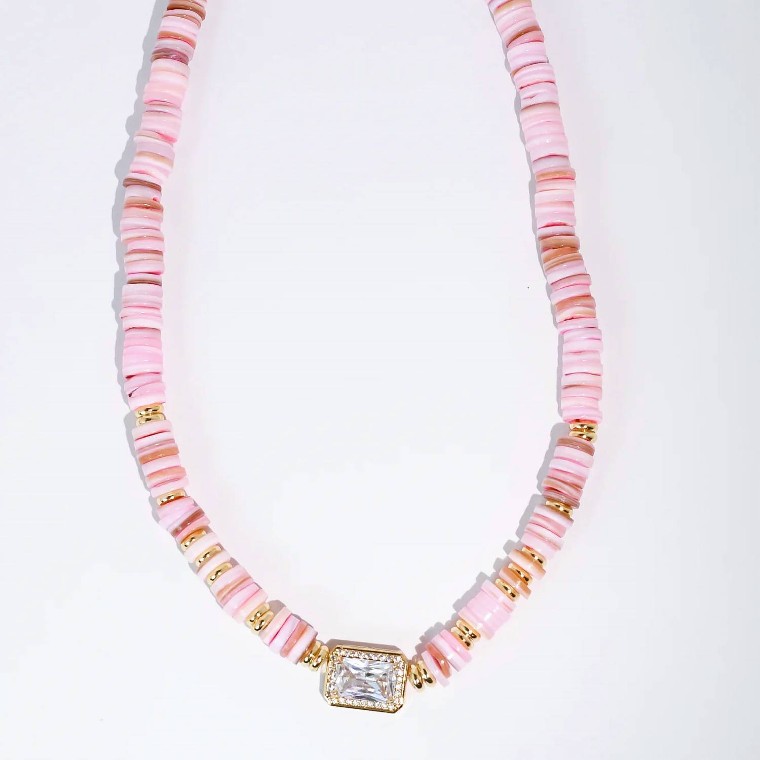 New Treasure Jewels Women's Dream Pop Gemstone Necklace In Pink
